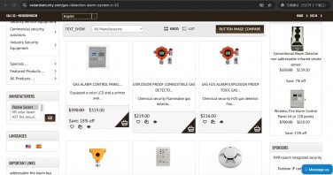 Equipped a color LCD and a printer gas leakage alarm monitor panel