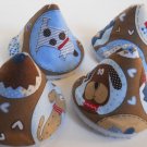 Pee Wee Tinkle Tents / Diaper Bag Accessory / Boy Baby Shower Gift / Set of 4 / OL ROY PUPPY
