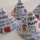 Pee Wee Tinkle Tents / Diaper Bag Accessory / Boy Baby Shower Gift / Set of 4 / MICKEY MOUSE WORDS