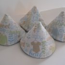 Pee Wee Tinkle Tents / Diaper Bag Accessory / Boy Baby Shower Gift / Set of 4 / SWEET BABY