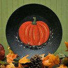 Primitive Painted Pumpkin Plate