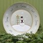 Primitive Snowman "Let It Snow" Plate