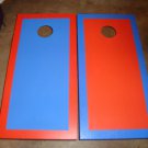 ANY COLORS - Solid Painted with Border Cornhole Baggo Board Game Set - Christmas Gift for Him