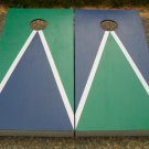 Triangle Design With Border Cornhole Baggo Board Game Set - Tailgating Party Favor