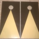 Triangle Design Team Colors Cornhole Baggo Board Game Set - Tailgating Party Favor