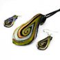 Pendant and Earring Set - Black
