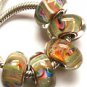 Murano Bead Charm Bracelet- Sand