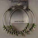Spiked earrings - Green