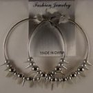Spiked earrings -Silver