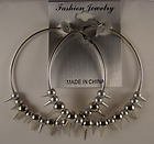 Spiked earrings -Silver