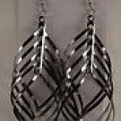 Swirl earrings - Black