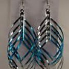 Swirl earrings - Blue