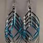 Swirl earrings - Blue