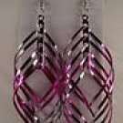 Swirl earrings - Pink