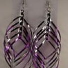 Swirl earrings - Purple