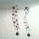 retro chic polka dots plastic earrings