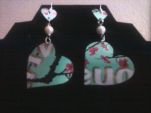 soda can heart earrings