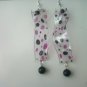 retro chic polka dots plastic earrings