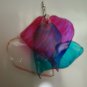 Heart shaped trio plastic earrings