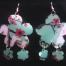soda can floral earrings