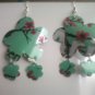 soda can floral earrings
