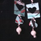 soda can recycled drop earrings