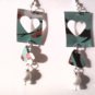 soda can recycled drop earrings