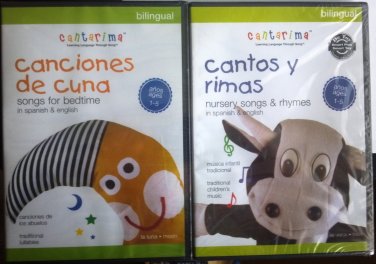 2 DVD Set para ni&Atilde;&plusmn;os de 1-5. Canciones de Cuna & Cantos y Rimas
