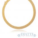 14K Yellow Gold Flexible Panther 9.0mm Line Necklace
