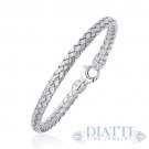 Fancy Weave Bangle in 14K White Gold (5.0mm) Fancy Weave Bangle in 14K White Gold (5.0mm)