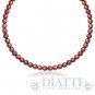 14K Yellow Gold Clasp Round Chocolate Pearl Necklace