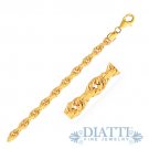 5.0mm 10K Yellow Gold Solid Diamond Cut Rope Chain 5.0mm 10K Yellow Gold Solid Diamond Cut Rope Chain