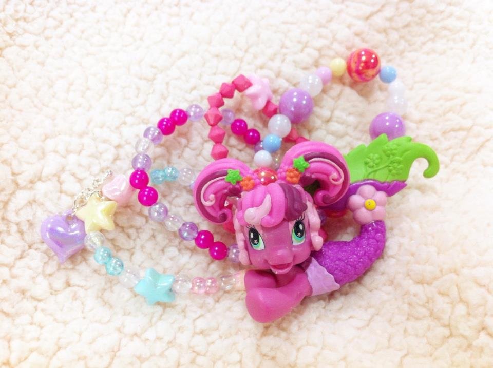 My Little Pony Mermaid Bracelet in Pastel beads