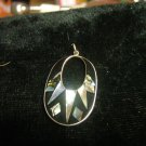 mexican sterling and mother of pearl pendant