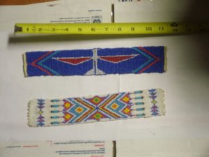 Two pieces of bead work