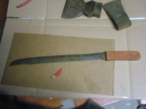 Very old and large high quality butcher knife