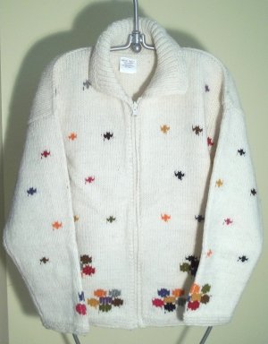 White Wool Cardigan