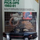 1982-1991 CHILTON CHEVROLET S10 S 15 PICK UPS REPAIR SERVICE MANUAL 8141 (215)
