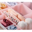 Pink Adjustable Grid Expandable Sock Tie Underpant Closet Drawer Divider Organizer