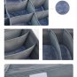 Charcoal Underwear Sock Bra Drawer Closet Organizer Storage with Lid 3 per Set