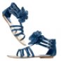 Floral Gladiator sandal