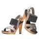 Chic woven heel