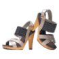 Chic woven heel