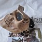 Skull Airsoft Paintball BB Gun Full Face Protect Mask Brown