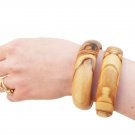 Wooden bracelet set / Olive Wood Bangles Set / Girlfriend Gift / Birthday Gift