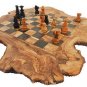 Personalized ChessBoard Custom Engraved Monogrammed Rustic Wooden Chess Set Game