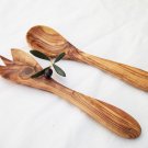 Wooden small Utensil set : 1 Spoon, 1 Spork / Wooden Cooking spoon set