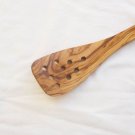 Pierced Wooden spatula - large / Wooden long spatula 13.8 inches