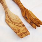 Wooden utensil set : 1 Tart Spatula, 1 Fork Wooden utensil set : 1 Tart Spatula, 1 Fork