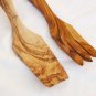 Wooden utensil set : 1 Tart Spatula, 1 Fork